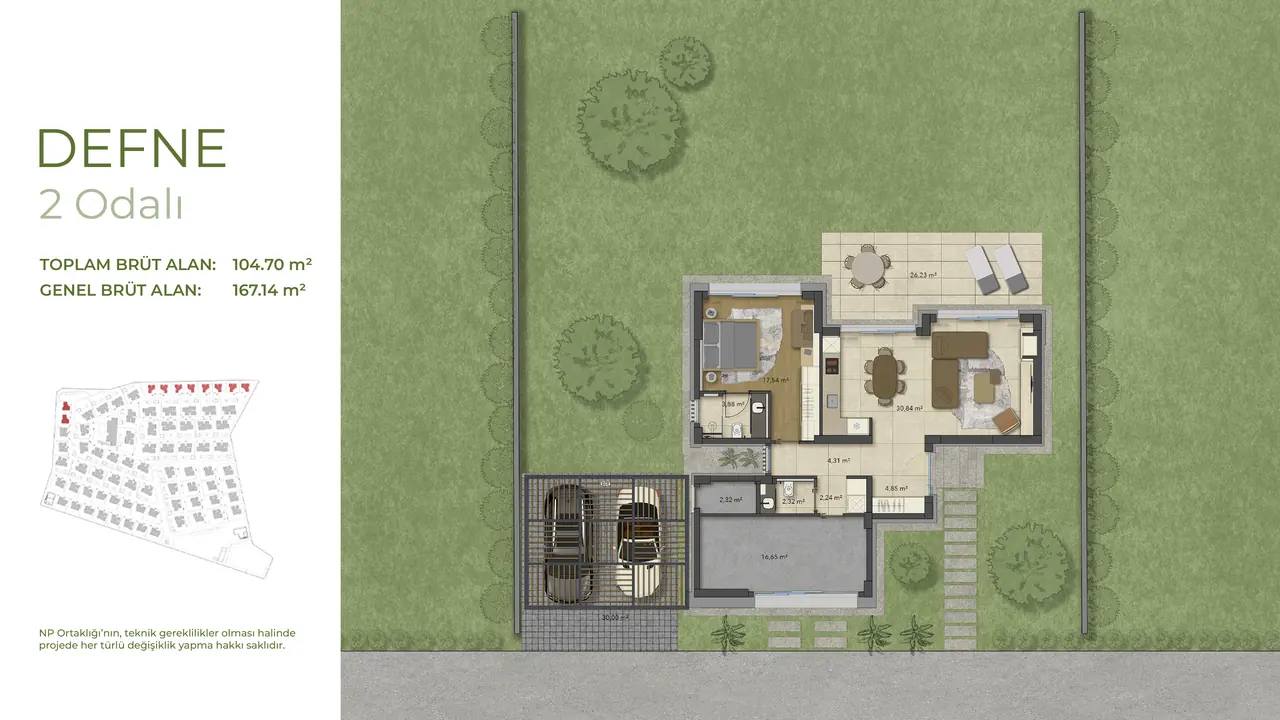 Defne villa planı