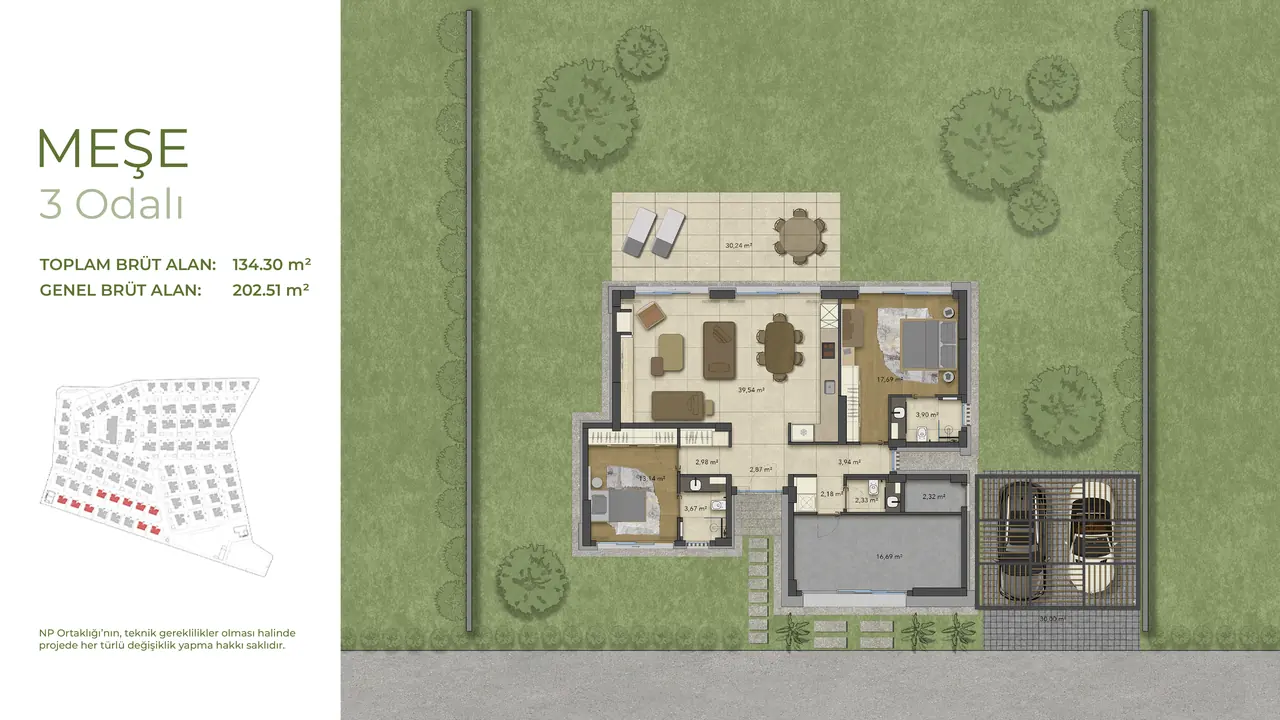 Meşe villa planı