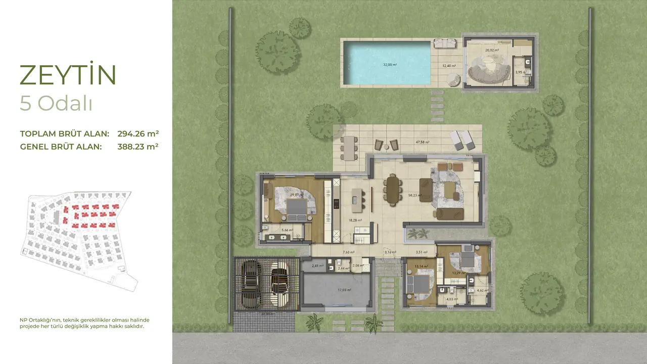 Zeytin villa planı