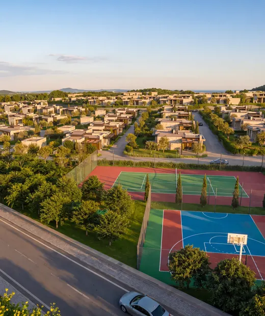 Basketbol sahası görseli